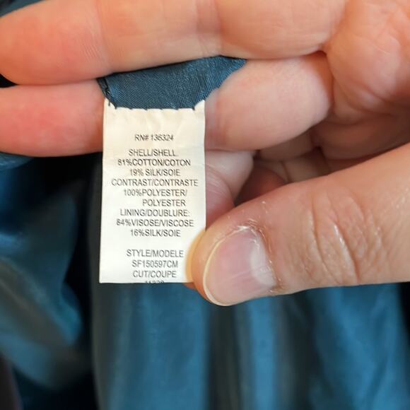 Halston Heritage Cadmium and Navy Cocktail Dress, NWT - Picture 11 of 12